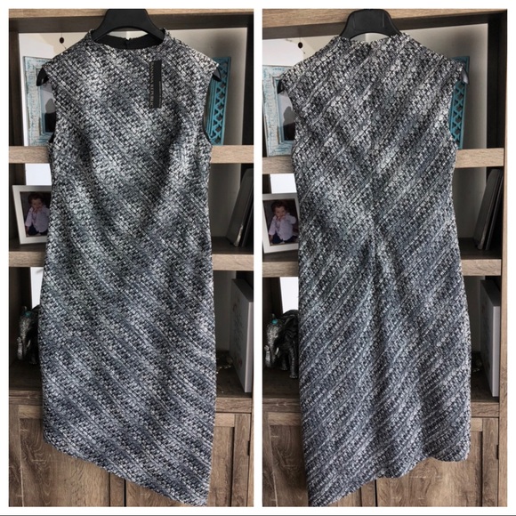 Banana Republic Tweed Mock-Neck Sheath Dress 6 - Picture 7 of 8